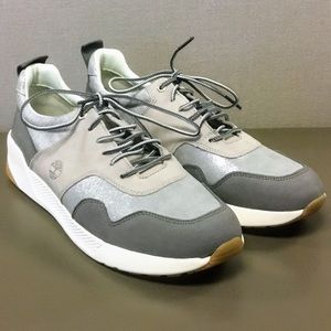 Timberland Kiri Up Grey Silver White Lace-up Nubuck Sneakers Walking Hiking Shoe